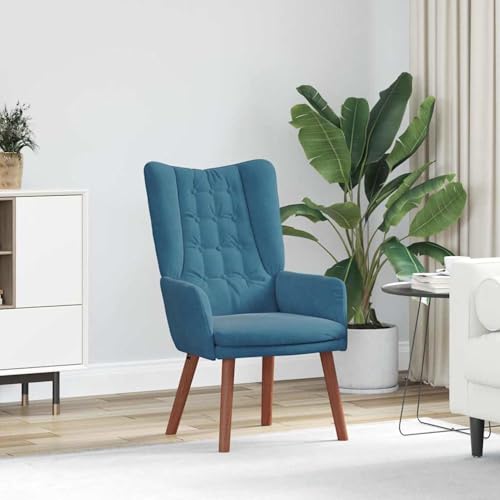 Gecheer Entspannungssessel Blau Samt, Sessel Wohnzimmer Fernsehsessel Liegesessel für Entspannung Homeoffice Leseecke42001813 Gecheer Entspannungssessel Blau Samt, Sessel Wohnzimmer Fernsehsessel Liegesessel für Entspannung Homeoffice Leseecke42001813 von Gecheer