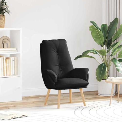 Gecheer Entspannungsstuhl Schwarzer Stoff, Relaxsessel Fernsehsessel Lesesessel für Wohnzimmer Schlafzimmer Leseecke Gästezimmer42001852 Gecheer Entspannungsstuhl Schwarzer Stoff, Relaxsessel Fernsehsessel Lesesessel für Wohnzimmer Schlafzimmer Leseecke Gästezimmer42001852 von Gecheer