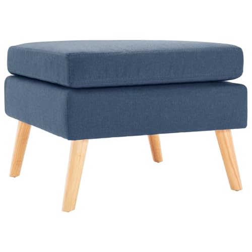 Gecheer Fußhocker Blau Stoff, Sitzhocker für Wohnzimmer Schlafzimmer Eingänge Gecheer Fußhocker Blau Stoff, Sitzhocker für Wohnzimmer Schlafzimmer Eingänge von Gecheer