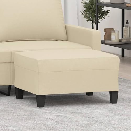 Gecheer Fußhocker Creme 70x55x41 cm Stoff Hocker Fußablage als Sitzbank Flur im Wohnzimmer oder Schlafzimmer Gecheer Fußhocker Creme 70x55x41 cm Stoff Hocker Fußablage als Sitzbank Flur im Wohnzimmer oder Schlafzimmer von Gecheer