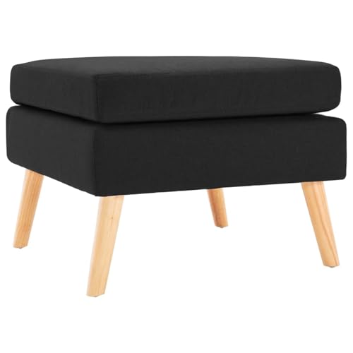 Gecheer Fußhocker Schwarz Stoff, Sitzhocker für Wohnzimmer Schlafzimmer Eingänge Gecheer Fußhocker Schwarz Stoff, Sitzhocker für Wohnzimmer Schlafzimmer Eingänge von Gecheer