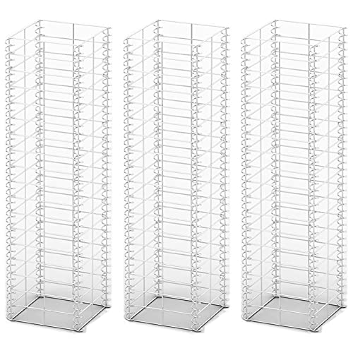 Gecheer Gabionen-Set 3-TLG.Gabionenkorb-Set Steinkörbe Gabionenwand Gabion Stone Basket Steinkorb-Gabione Drahtkorb Säulengabione 25 x 25 x 100 cm (L x B x H),Hohe Belastbarkeit,Verzinkter Draht von Gecheer