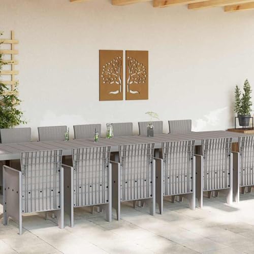Gecheer Garten Essgruppe 15 pcs Hellgrau Polt Rattan, Essgruppe Sitzgruppe Outdoor Gartenmöbel Set für Terrasse Balkon Restaurant3378807 Gecheer Garten Essgruppe 15 pcs Hellgrau Polt Rattan, Essgruppe Sitzgruppe Outdoor Gartenmöbel Set für Terrasse Balkon Restaurant3378807 von Gecheer