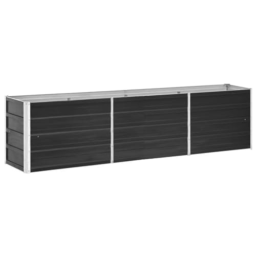Gecheer Garten-Hochbeet Blumentopf Pflanzkübel Blumenkasten Pflanzkasten Pflanzgefäß Pflanzbeet Gartenbeet Frühbeet Garten Verzinkter Stahl 240×40×45 cm Anthrazit Gecheer Garten-Hochbeet Blumentopf Pflanzkübel Blumenkasten Pflanzkasten Pflanzgefäß Pflanzbeet Gartenbeet Frühbeet Garten Verzinkter Stahl 240×40×45 cm Anthrazit von Gecheer