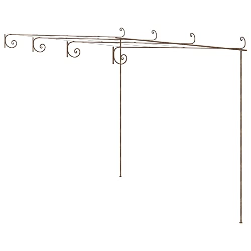 Gecheer Garten Pergola Rosenbogen Rankhilfe Spalier Rankgerüst Torbogen Gartenpergola Blumenbogen Gartenlaube Antik-Braun 4x3x2,5 m Eisen Gecheer Garten Pergola Rosenbogen Rankhilfe Spalier Rankgerüst Torbogen Gartenpergola Blumenbogen Gartenlaube Antik-Braun 4x3x2,5 m Eisen von Gecheer