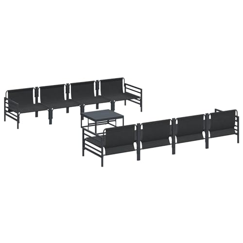 Gecheer Garten-Sofa-Set mit Kissen mit Kissen 9 pcs Anthrazit 70 x 70.5 x 31.5 cm Garten Sitzgruppe Gartenmöbel Set für Terrasse Balkon Café-Bereich Gecheer Garten-Sofa-Set mit Kissen mit Kissen 9 pcs Anthrazit 70 x 70.5 x 31.5 cm Garten Sitzgruppe Gartenmöbel Set für Terrasse Balkon Café-Bereich von Gecheer