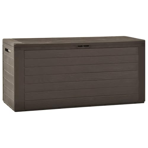 Gecheer Gartenbox braun 116 x 44 x 55 cm Relaxmöbel für den Garten von Gecheer