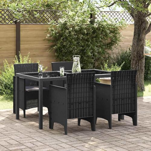 Gecheer Gartenstühle mit Kissen 4 Stück Anthrazit Poly-Rattan, Gartenstühle Gartenmöbel Set Gartensessel für Gärten Innenhöfe Balkone Restaurants847471 Gecheer Gartenstühle mit Kissen 4 Stück Anthrazit Poly-Rattan, Gartenstühle Gartenmöbel Set Gartensessel für Gärten Innenhöfe Balkone Restaurants847471 von Gecheer