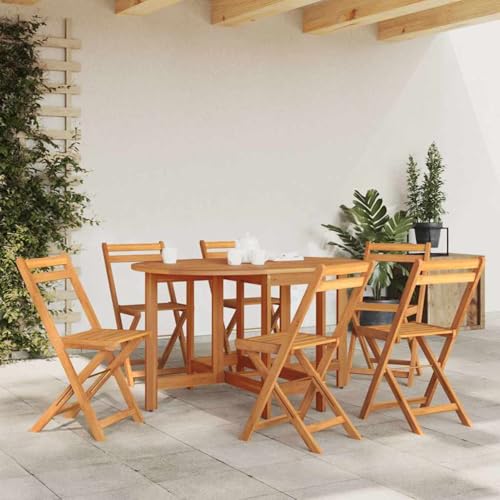 Gecheer Gartentisch 130 x 90 x 72 cm aus massivem Akazienholz von Gecheer