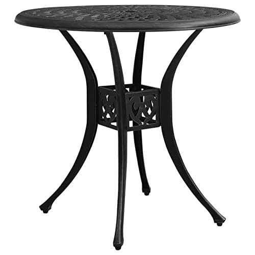 Gecheer Gartentisch Rund Metall Balkontisch Garten Bistrotisch Gartenmöbel mit Schirmloch Aluminiumguss Schwarz 78x78x72 cm Gecheer Gartentisch Rund Metall Balkontisch Garten Bistrotisch Gartenmöbel mit Schirmloch Aluminiumguss Schwarz 78x78x72 cm von Gecheer