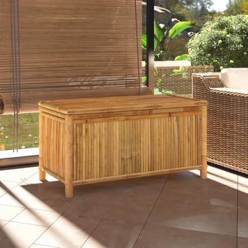 Gecheer Gartentruhe 110 x 52 x 55 cm aus Bambus von Gecheer