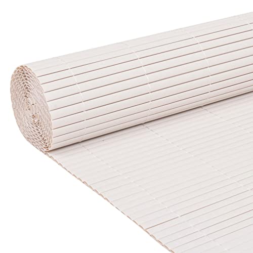 Gecheer Gartenzaun Doppelseitig Sichtschutzmatte Sichtschutzzaun Sichtschutz Windschutz Balkon Garten Zaun Terrasse PVC 110x300cm Weiß Gecheer Gartenzaun Doppelseitig Sichtschutzmatte Sichtschutzzaun Sichtschutz Windschutz Balkon Garten Zaun Terrasse PVC 110x300cm Weiß von Gecheer