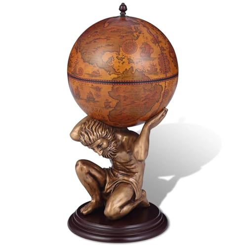 Gecheer Globus-Bar Atlas 42×42×85 cm Weinregal Flaschenregal Stabiles Kellerregal für Weinlagerung Wohnung Bar Weinkeller Gecheer Globus-Bar Atlas 42×42×85 cm Weinregal Flaschenregal Stabiles Kellerregal für Weinlagerung Wohnung Bar Weinkeller von Gecheer
