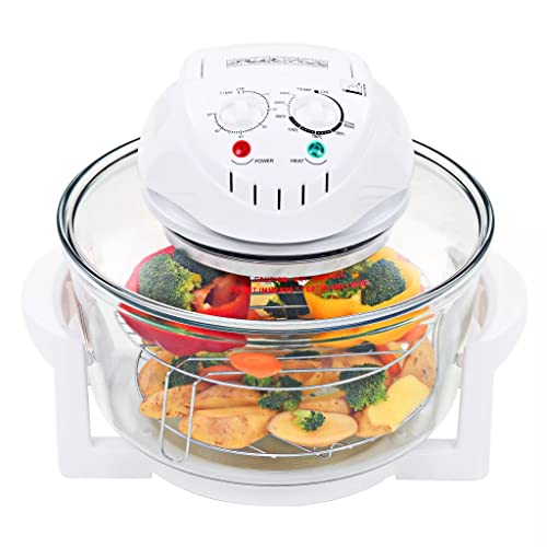 Gecheer Halogen-Konvektionsofen mit Verlängerungsring 1400 W 17 L 40 x 33 x 32 cm (L x B x H) von Gecheer