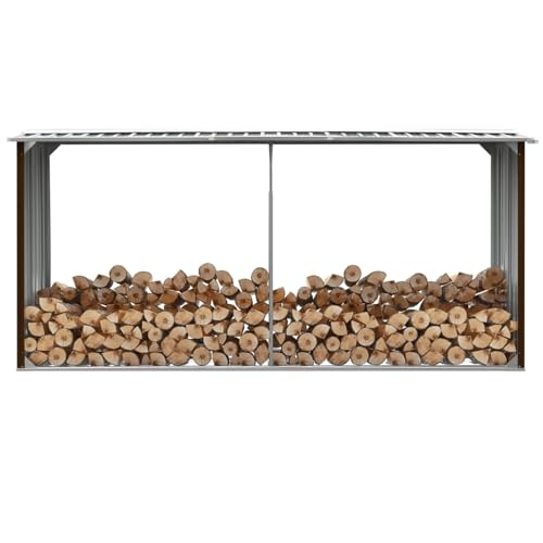 Gecheer Holzkiste, verzinkter Stahl, braun, 330 x 92 x 153 cm Gecheer Holzkiste, verzinkter Stahl, braun, 330 x 92 x 153 cm von Gecheer
