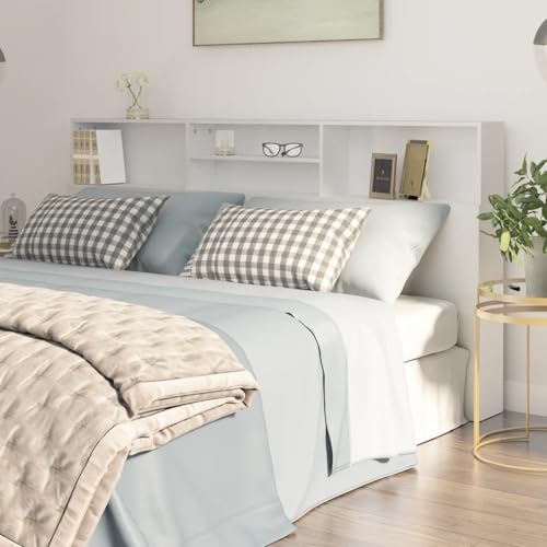 Gecheer Klappbett, 2 Personen, Sofa, Bett, Kopfteilschrank, Weiß, 200 x 19 x 103,5 cm von Gecheer