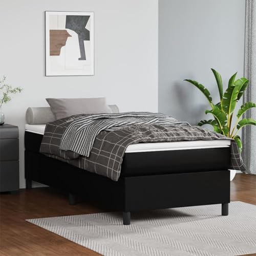 Gecheer Klappbett, 2 Personen, Sofa, Bettrahmen ohne Matratze, schwarz, 90 x 200 cm, Kunstleder Gecheer Klappbett, 2 Personen, Sofa, Bettrahmen ohne Matratze, schwarz, 90 x 200 cm, Kunstleder von Gecheer