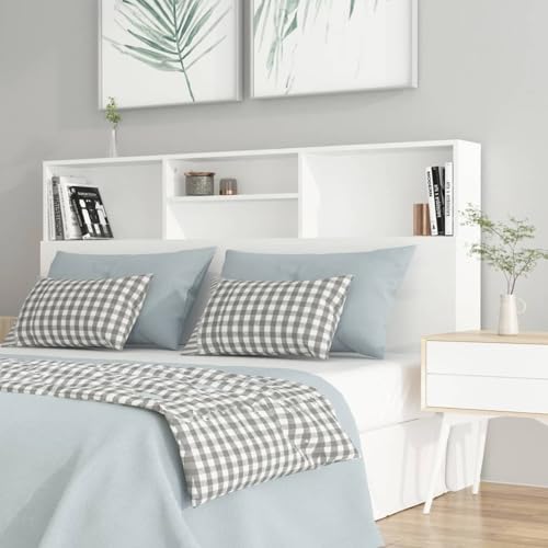 Gecheer Klappbett für 2 Personen, Sofa, Bett, Kopfteilschrank, Weiß, 160 x 19 x 103,5 cm von Gecheer