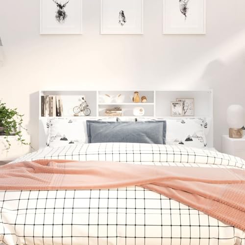 Gecheer Klappbett für 2 Personen, Sofa, Bett, Kopfteilschrank, Weiß, 180 x 19 x 103,5 cm von Gecheer