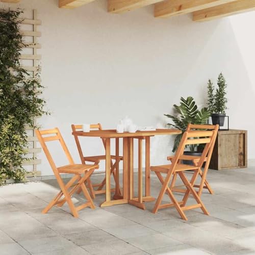 Gecheer Klapptisch Schmetterling, 120 x 70 x 75 cm, aus massivem TeakSet, Entspannung für die Terrasse von Gecheer