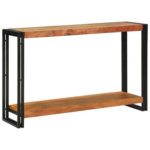 Gecheer Konsolentisch Braun 120 x 33 x 75 cm Akazie Massivholz Moderne Eingangstisch Beistelltisch für Flur Schlafzimmer oder als Ankleidekommode Gecheer Konsolentisch Braun 120 x 33 x 75 cm Akazie Massivholz Moderne Eingangstisch Beistelltisch für Flur Schlafzimmer oder als Ankleidekommode von Gecheer