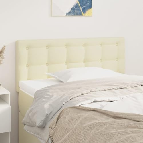 Gecheer Kopfteil Creme 80x5x78/88 cm Kunstleder, Bettkopfteil Polsterkopfteil Bett Kopf Rückenlehne für Boxspringbetten Schlafzimmer Hotel-Design Gecheer Kopfteil Creme 80x5x78/88 cm Kunstleder, Bettkopfteil Polsterkopfteil Bett Kopf Rückenlehne für Boxspringbetten Schlafzimmer Hotel-Design von Gecheer
