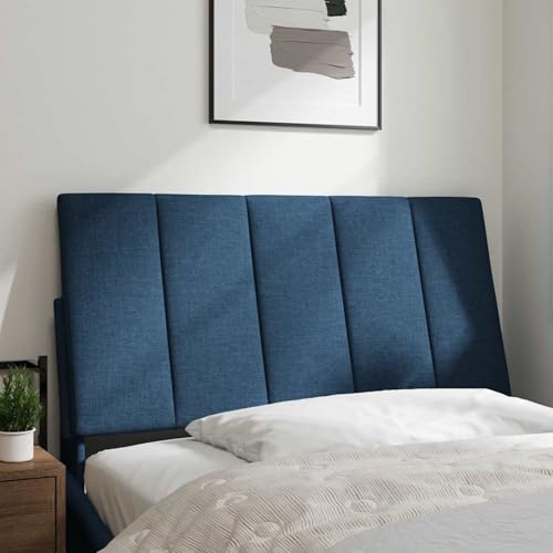 Gecheer Kopfteil-Kissen Blau 100 cm Stoff, Polsterkopfteil für Bett Betthaupt Bettzubehör Schlafzimmer4019155 von Gecheer