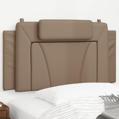 Gecheer Kopfteil-Kissen Cappuccino-Braun 100 cm Kunstleder, Polsterkopfteil Bettkopfteil für Schlafzimmer Hotel Erwachsene Kinder374778 von Gecheer