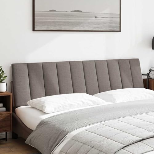 Gecheer Kopfteil-Kissen Taupe 180 cm Stoff, Bettkopfteil Polsterkopfteil Bett Kopf Rückenlehne für Boxspringbetten Schlafzimmer Hotel-Design von Gecheer