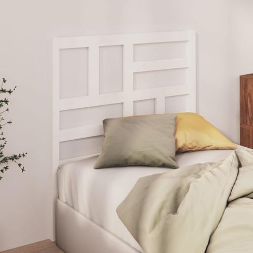 Gecheer Kopfteil Weiß 106x4x104 cm Massivholz Kiefer Bettkopfteil für Schlafzimmer Hotel Erwachsene Kinder Jugendliche Doppelbett Gecheer Kopfteil Weiß 106x4x104 cm Massivholz Kiefer Bettkopfteil für Schlafzimmer Hotel Erwachsene Kinder Jugendliche Doppelbett von Gecheer