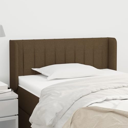 Gecheer Kopfteil mit Ohren Dunkelbraun 93x16x78/88 cm Stoff Bettkopfteil für Schlafzimmer Hotel Erwachsene Kinder Jugendliche Doppelbett Gecheer Kopfteil mit Ohren Dunkelbraun 93x16x78/88 cm Stoff Bettkopfteil für Schlafzimmer Hotel Erwachsene Kinder Jugendliche Doppelbett von Gecheer