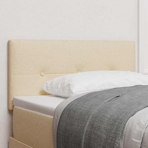 Gecheer Kopfteile Mit Knopfsteppung Creme 90 cm Stoff, Bettkopfteil Kopfteil-Regal für Boxspringbetten Schlafzimmer Hotel-Design42007129 Gecheer Kopfteile Mit Knopfsteppung Creme 90 cm Stoff, Bettkopfteil Kopfteil-Regal für Boxspringbetten Schlafzimmer Hotel-Design42007129 von Gecheer