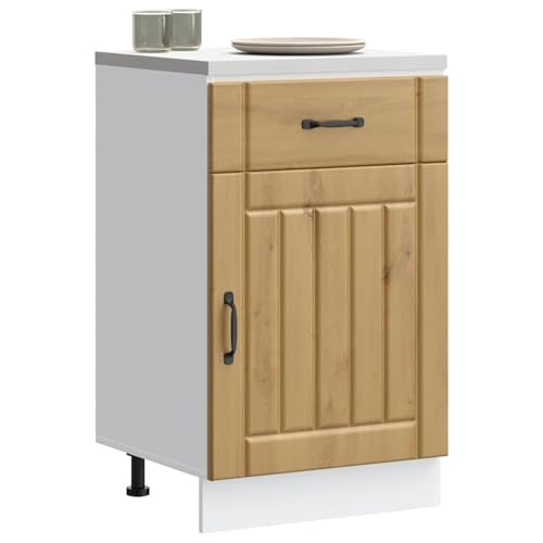 Gecheer Küchen-Unterschrank Lucca Artisan-Eiche Holzwerkstoff, Küchenschrank Küchenzeile Küchenmöbel von Gecheer