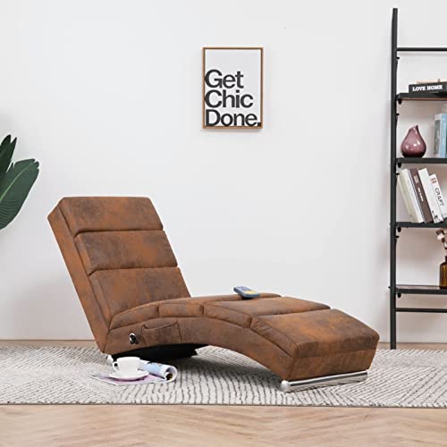 Gecheer Massage Chaiselongue Relaxliege Relaxsessel Liegesessel Liegestuhl Massagesessel Loungesessel Lounge Liege mit 5 Massagemodi und Heizfunktionin Braun Wildleder-Optik Gecheer Massage Chaiselongue Relaxliege Relaxsessel Liegesessel Liegestuhl Massagesessel Loungesessel Lounge Liege mit 5 Massagemodi und Heizfunktionin Braun Wildleder-Optik von Gecheer