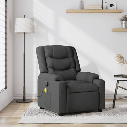 Gecheer Massage-Relaxsessel, Stoff, Dunkelgrau, Sessel Wohnzimmer Fernsehsessel Liegesessel für Entspannung Homeoffice Leseecke3206892 Gecheer Massage-Relaxsessel, Stoff, Dunkelgrau, Sessel Wohnzimmer Fernsehsessel Liegesessel für Entspannung Homeoffice Leseecke3206892 von Gecheer