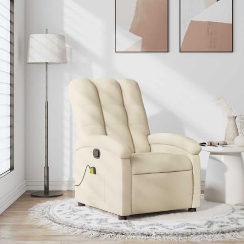 Gecheer Massage-Relaxsessel, cremefarbener Stoff, Relaxsessel Fernsehsessel Lesesessel für Wohnzimmer Schlafzimmer Leseecke Gästezimmer3205874 Gecheer Massage-Relaxsessel, cremefarbener Stoff, Relaxsessel Fernsehsessel Lesesessel für Wohnzimmer Schlafzimmer Leseecke Gästezimmer3205874 von Gecheer