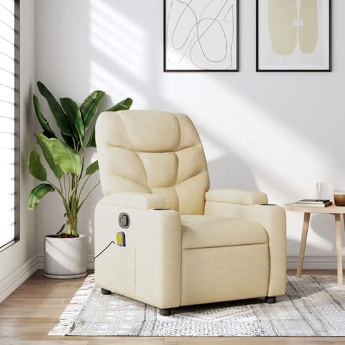 Gecheer Massage-Relaxsessel, cremefarbener Stoff, Sessel Wohnzimmer Fernsehsessel Liegesessel für Entspannung Homeoffice Leseecke3205615 Gecheer Massage-Relaxsessel, cremefarbener Stoff, Sessel Wohnzimmer Fernsehsessel Liegesessel für Entspannung Homeoffice Leseecke3205615 von Gecheer