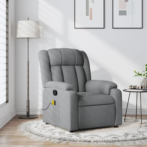 Gecheer Massage-Relaxsessel, hellgrauer Stoff, Sessel Wohnzimmer Fernsehsessel Liegesessel für Entspannung Homeoffice Leseecke3205776 Gecheer Massage-Relaxsessel, hellgrauer Stoff, Sessel Wohnzimmer Fernsehsessel Liegesessel für Entspannung Homeoffice Leseecke3205776 von Gecheer