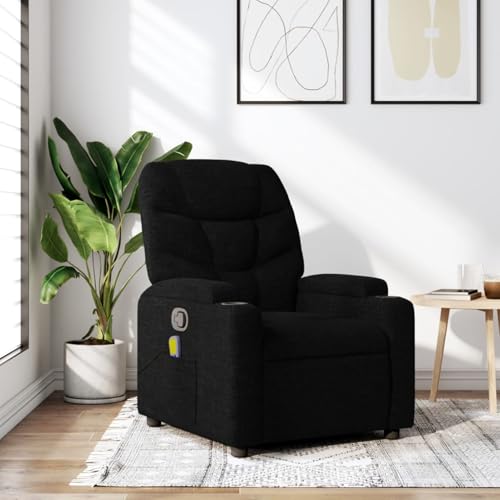 Gecheer Massage-Relaxsessel, schwarzer Stoff, Relaxsessel Fernsehsessel Lesesessel für Wohnzimmer Schlafzimmer Leseecke Gästezimmer3205614 Gecheer Massage-Relaxsessel, schwarzer Stoff, Relaxsessel Fernsehsessel Lesesessel für Wohnzimmer Schlafzimmer Leseecke Gästezimmer3205614 von Gecheer