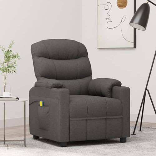 Gecheer Massagesessel Dunkelgrau Stoff von Gecheer