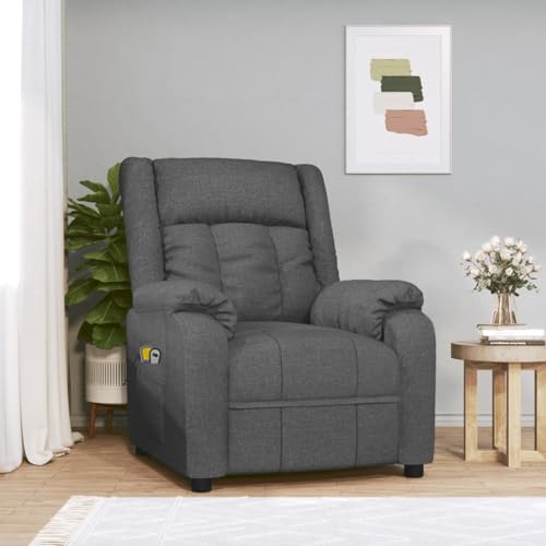 Gecheer Massagesessel Elektrisch Dunkelgrau Stoff Home von Gecheer