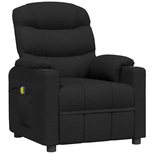 Gecheer Massagesessel Elektrisch Schwarz Stoff von Gecheer