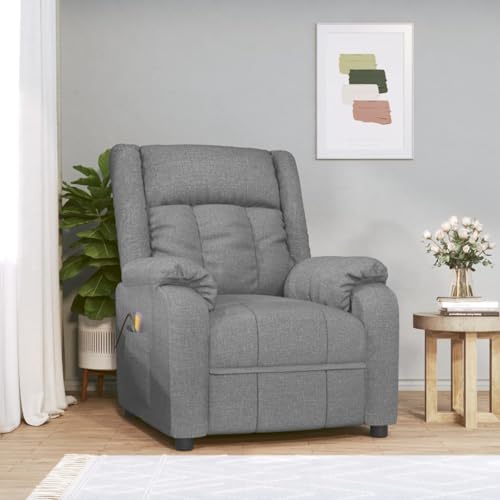 Gecheer Massagesessel Hellgrau Stoff von Gecheer