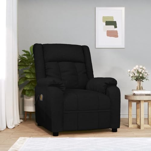 Gecheer Massagesessel Schwarz Stoff von Gecheer