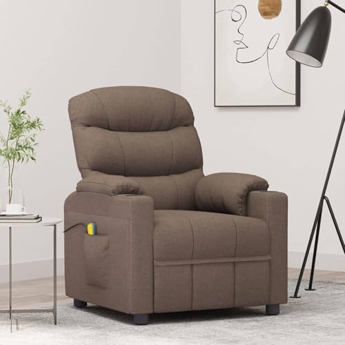 Gecheer Massagesessel Taupe Stoff Home von Gecheer