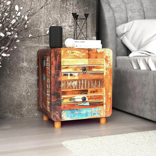 Gecheer Nachttisch Altholz Massiv 43x33x51 cm Nachtkästchen Beistelltisch für Schlafzimmer Gästezimmer Wohnheim Gecheer Nachttisch Altholz Massiv 43x33x51 cm Nachtkästchen Beistelltisch für Schlafzimmer Gästezimmer Wohnheim von Gecheer