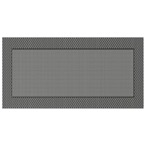 Gecheer Outdoor Teppich Schwarz und Grau 250x500 cm PP Picknickdecke Vorzeltteppich für Patio Balkon Strand BBQ Picknick Deck Gecheer Outdoor Teppich Schwarz und Grau 250x500 cm PP Picknickdecke Vorzeltteppich für Patio Balkon Strand BBQ Picknick Deck von Gecheer
