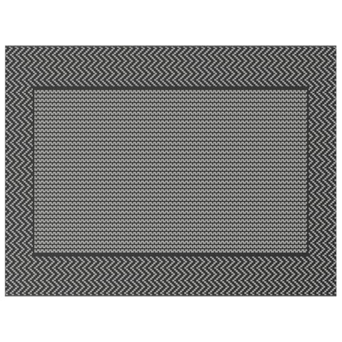 Gecheer Outdoor Teppich Schwarz und Grau 300x400 cm PP Picknickdecke Vorzeltteppich für Patio Balkon Strand BBQ Picknick Deck Gecheer Outdoor Teppich Schwarz und Grau 300x400 cm PP Picknickdecke Vorzeltteppich für Patio Balkon Strand BBQ Picknick Deck von Gecheer