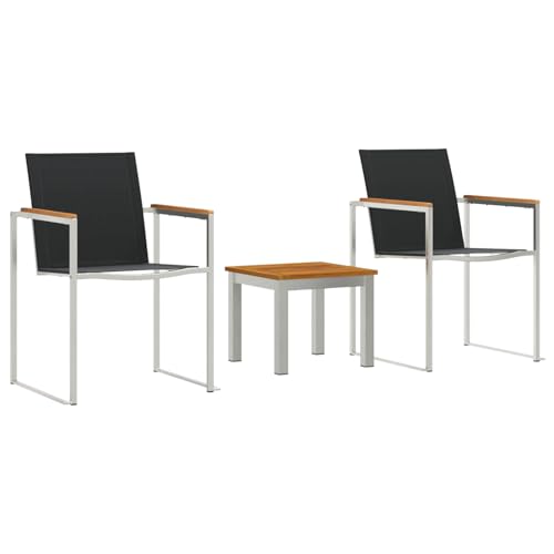 Gecheer Outdoortisch-Set 3 pcs Teak-Massivholz Gartenmöbel Set für Garten Terrasse Café Outdoor-Essbereich Gecheer Outdoortisch-Set 3 pcs Teak-Massivholz Gartenmöbel Set für Garten Terrasse Café Outdoor-Essbereich von Gecheer