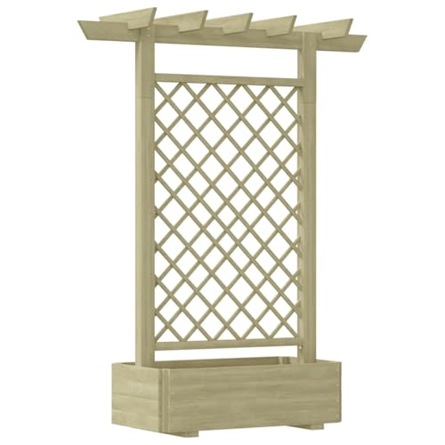 Gecheer Pergola mit Pflanzkasten 162x56x204 cm Holz Gartenpavillon Faltpavillon Partyzelt für Camping Hochzeiten Grillpartys Outdoor Events von Gecheer